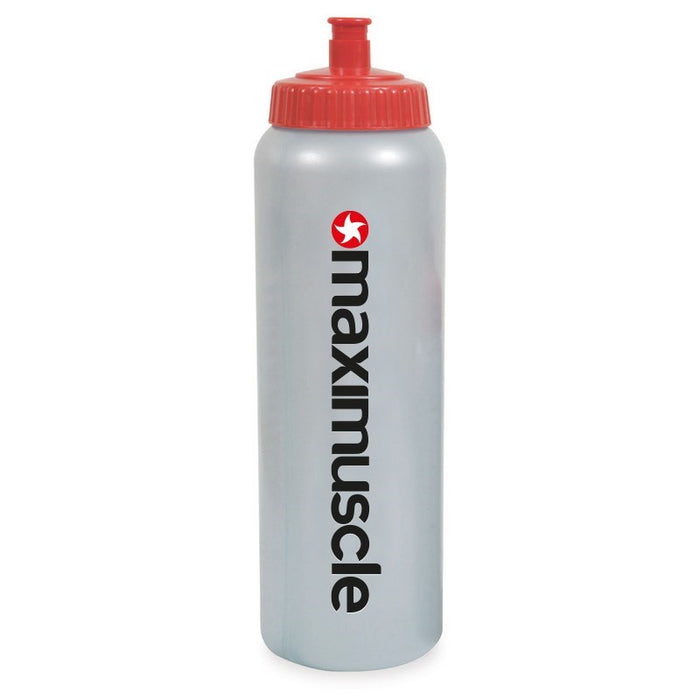 1 Litre Red and Grey Sports Water Bottle