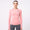 Womens Melange Long Sleeve Top Peach